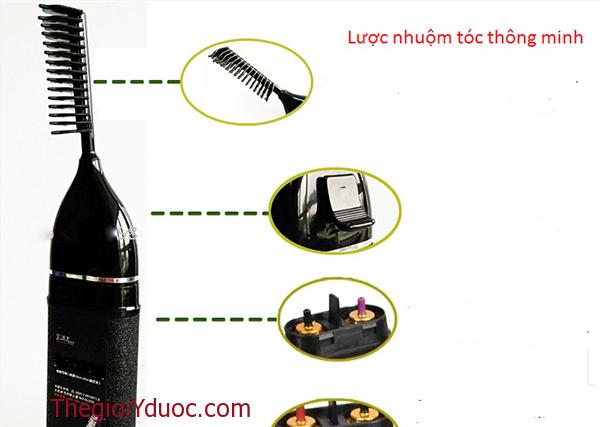 Lược nhuộm tóc thông minh ALIANG kẽm lõi thuốc nhuộm tóc thay thế (Đen)
